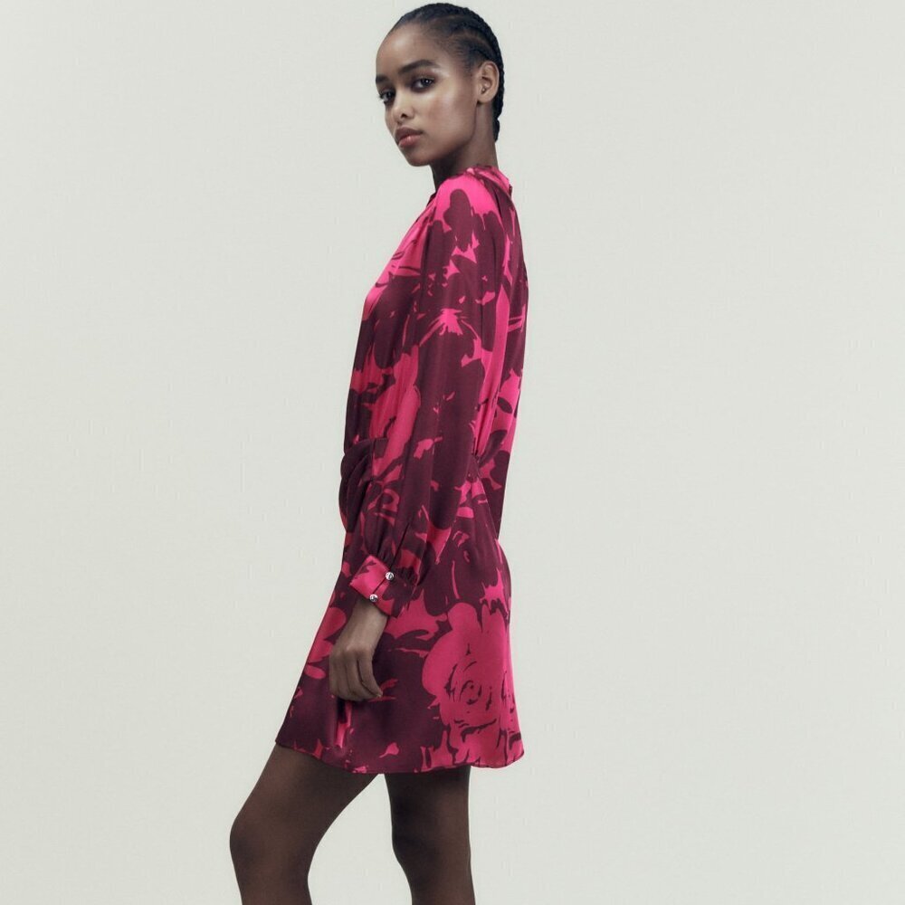 ZARA SATIN MINI DRESS SIZE XS 2124 747 330